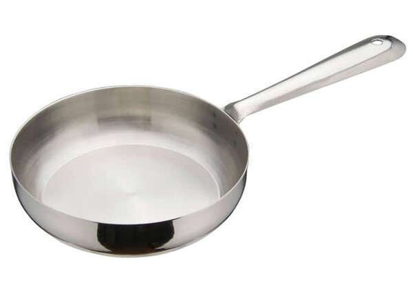 - DCWC-103S, 5-Inch Dia Stainless Steel Mini Fry Pan