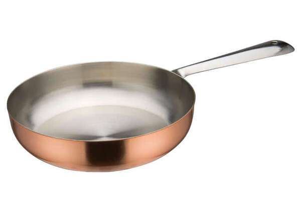 - DCWC-201C, 5.5-Inch Dia Stainless Steel Mini Fry Pan, Copper Plated