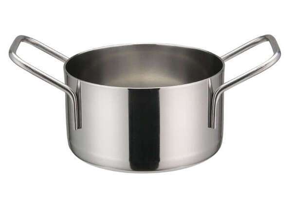 - DCWE-103S, 3.5-Inch Dia Stainless Steel Mini Casserole Pot, 2 Handles