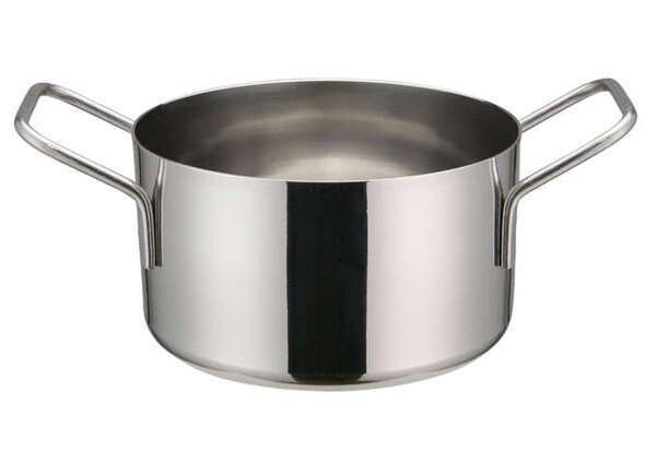 - DCWE-104S, 4.25-Inch Dia Stainless Steel Mini Casserole Pot, 2 Handles
