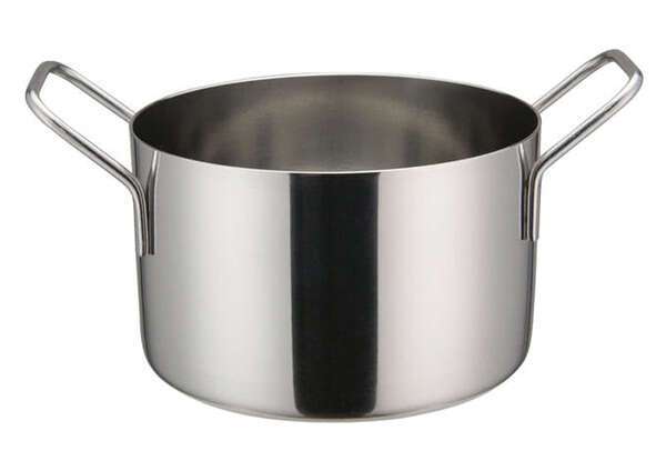 - DCWE-105S, 4.75-Inch Dia Stainless Steel Mini Casserole Pot, 2 Handles