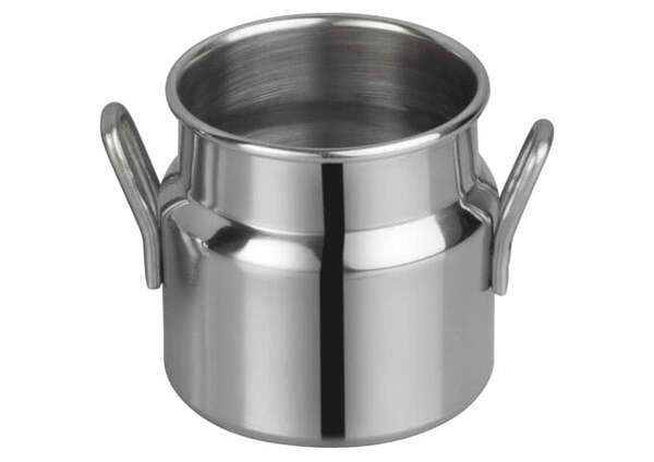 - DDSD-101S, 2-Inch Dia Stainless Steel Mini Milk Can, 2 Handles