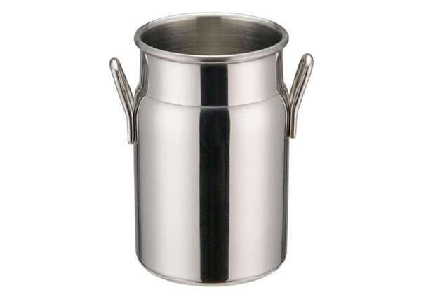 - DDSD-102S, 3.12-Inch Dia Stainless Steel Mini Milk Can, 2 Handles