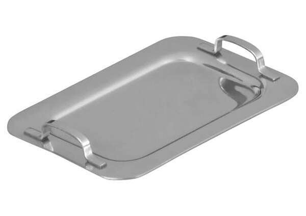 - DDSH-101S 6.63 x 4.25 Inch Stainless Steel Mini Serving Platter with 2 Handles