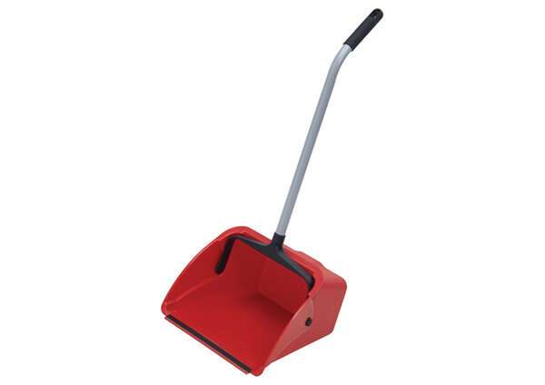 - DP-14R, 14-Inch Jumbo Lobby Red Dust Pan, Set