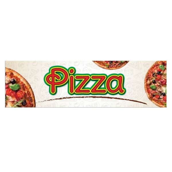 Winco EDM-2PZS, 5.75" x 16.12" Pizza Sign for EDM-2