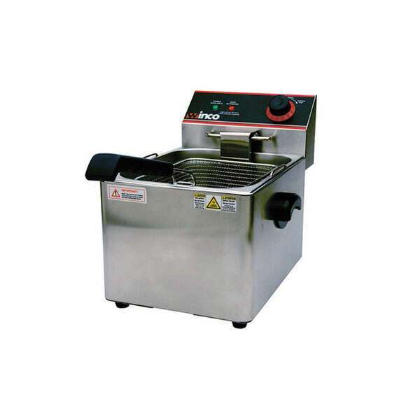 Winco EFS-16, 16-Lbs Countertop Single Well Electric Fryer
