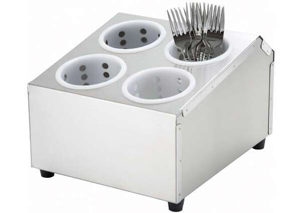 - FC-4H, Flatware Cylinder Holder, Four Holes, Two Tiers