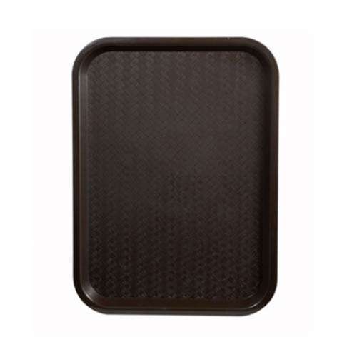 - FFT-1014B, 10x14-Inch Brown Plastic Fast Food Tray