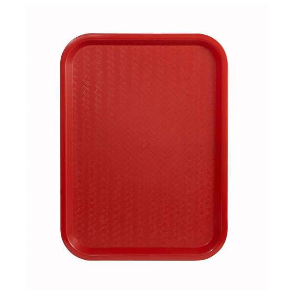 - FFT-1014R, 10x14-Inch Red Plastic Fast Food Tray