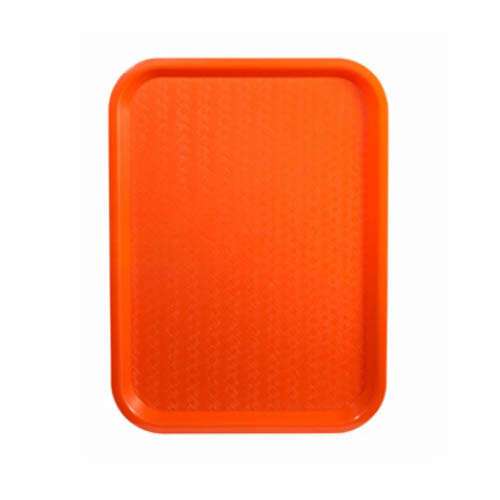 - FFT-1418O, 14x18-Inch Orange Plastic Fast Food Tray
