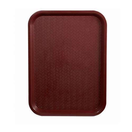 - FFT-1418U, 14x18-Inch Burgundy Plastic Fast Food Tray