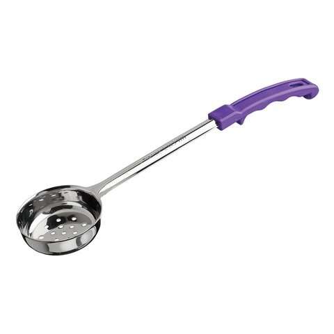 - FPP-2P, 2-Ounce Stainless Steel Perforated Food Portioner, Purple Handle, 1-Piece