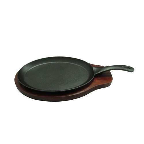 - FS-2, 2-Piece Cast Iron Fajita Server Set