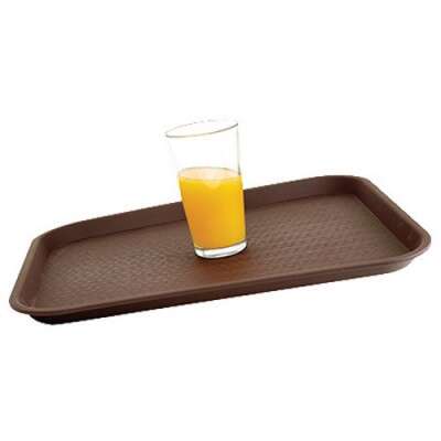 - FTNS-1418B, 14x18-Inch Brown Non-Slip Tray