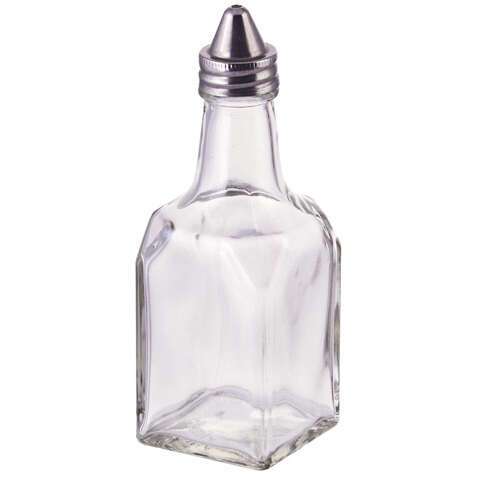 - G-104, 6-Ounce Glass Oil or Vinegar Cruet, 1 Dozen