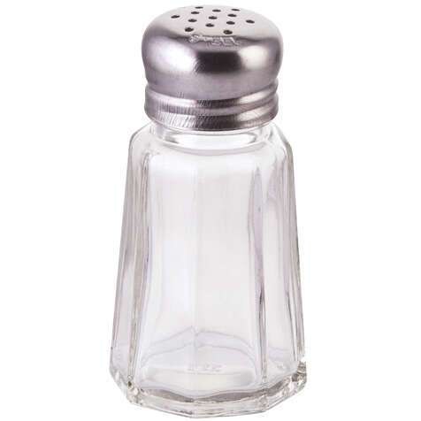 - G-105, 1-Ounce Glass Shaker with Mushroom Top, 1 Dozen