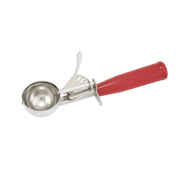 - ICD-24, 1.75-Ounce Ice Cream Disher with Red Handle, Size 24, NSF