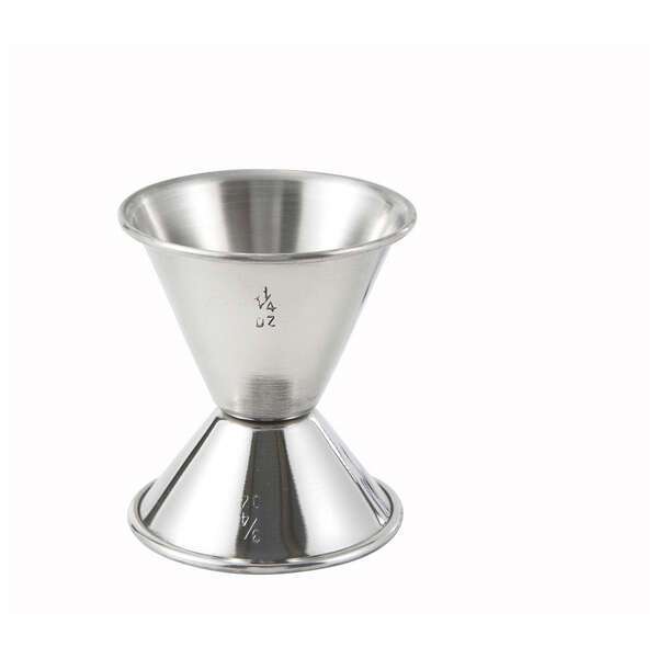 - J-2, 0.75x1.25-Ounce Stainless Steel Jigger