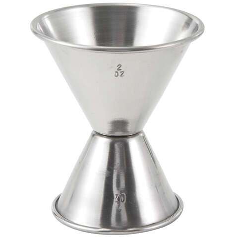 - J-5, 1x2-Ounce Stainless Steel Jigger