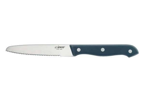 Winco K-71P 4.5-Inch Stainless Steel Blade Steak Knife with Plastic Handle, 12/CS