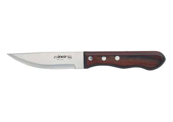 - K-82 4.75-Inch Stainless Steel Blade Jumbo Steak Knife with Polywood Handle, 6-Piece Set