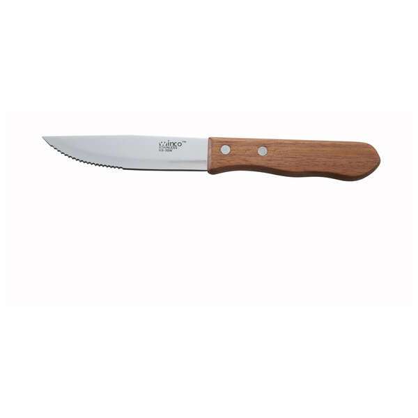 - KB-30W, Jumbo Steak Knife with 5-Inch Blade and Wooden Handle