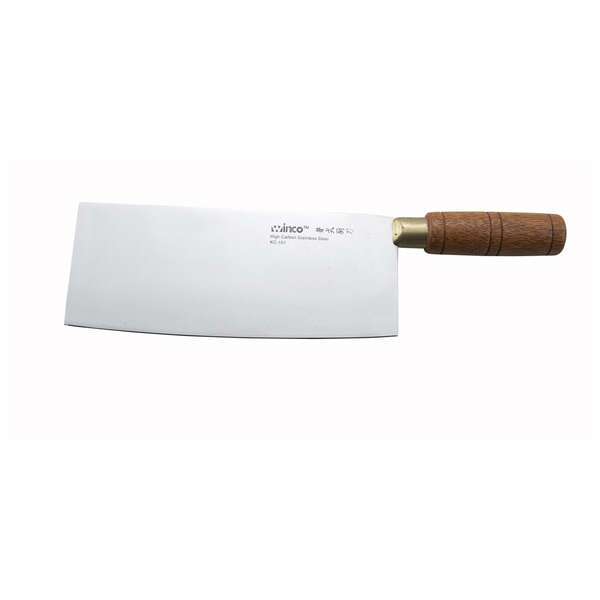 - KC-101, Chinese Cleaver with Wooden Handle and 3.5-Inch Wide Blade