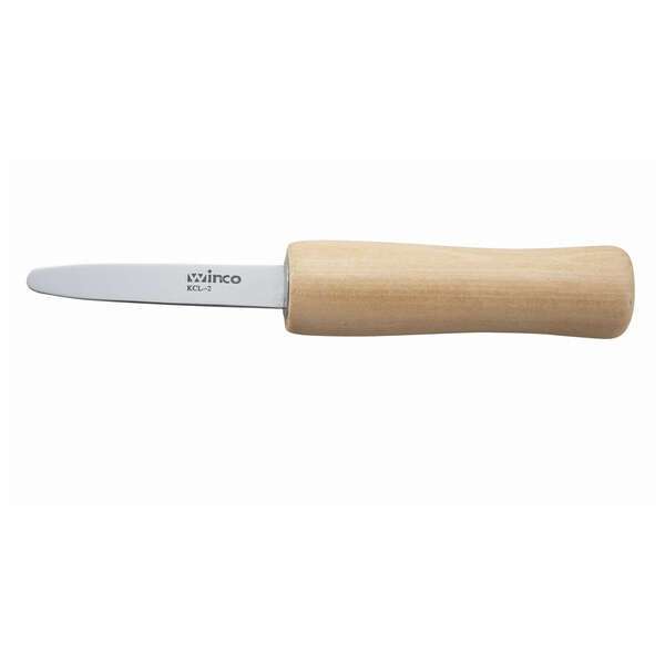 - KCL-2, 7-inch Oyster Knife with Wooden Handle