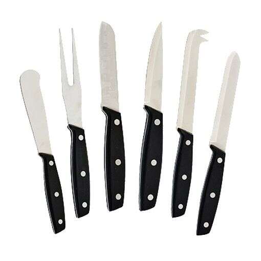 - KCS-6, 6-Piece Cheese Knife Set with Bakelite Handle