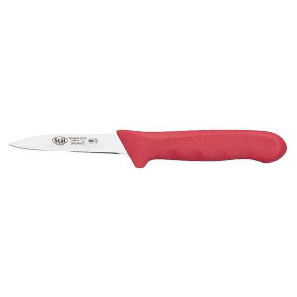 - KWP-30R, 3.25-Inch Stal High Carbon Steel Paring Knife, Polypropylene Handle, Red, 2/CS, NSF