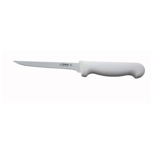 - KWP-61, Boning Knife with 6-Inch Straight Blade and Polypropylene Handle, NSF