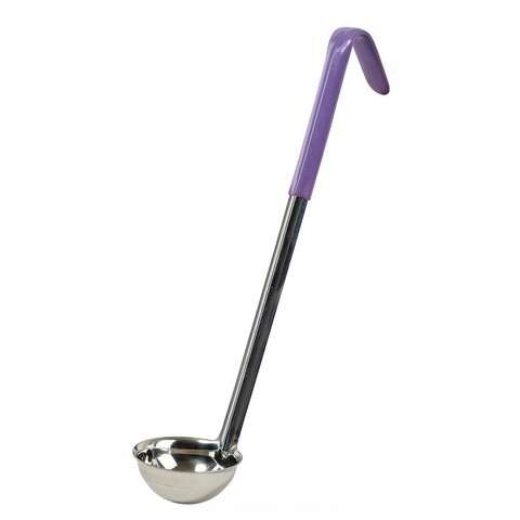 - LDC-2P, 2-Ounce Stainless Steel Ladle with Purple Handle, Allergen Free