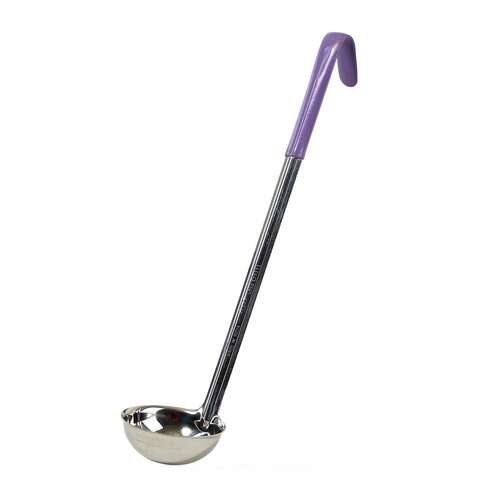 - LDC-4P, 4-Ounce Stainless Steel Ladle with Purple Handle, Allergen Free