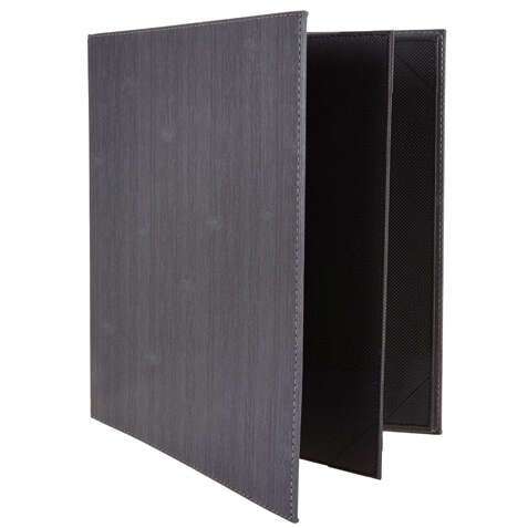 - LMF-811GY Gray Four-Views Menu Cover for 8.5x11-Inch Insets