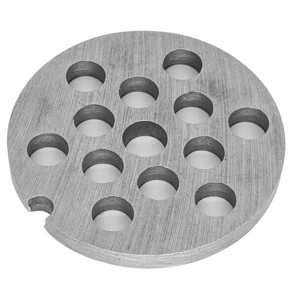 Winco MG-1038, Grinder Plate for MG-10, #10, 3/8-Inch(10mm), Iron