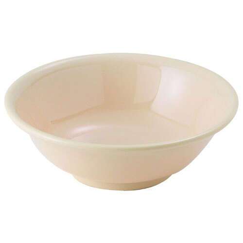 Winco MMB-22, 22-Ounce 6.88-Inch Diameter Rimless Melamine Bowls, Tan, 1 Dozen, NSF