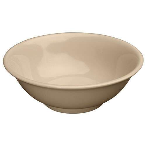 Winco MMB-32, 32-Ounce 7.5-Inch Diameter Rimless Melamine Bowls, Tan, 1 Dozen, NSF
