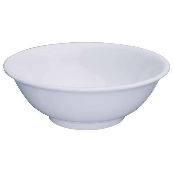 Winco MMB-32W, 32-Ounce 7.5-Inch Diameter Rimless Melamine Bowls, White, 1 Dozen, NSF