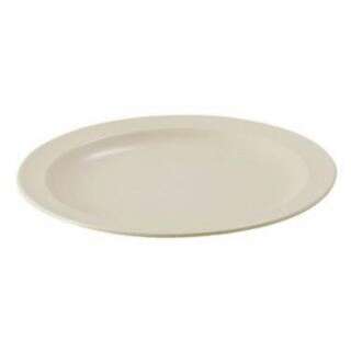Winco MMPR-5, 5.5-Inch Round Melamine Plates, Tan, 1 Dozen, NSF
