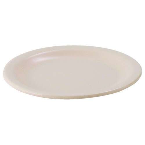 - MMPR-6, 6.5-Inch Round Melamine Plates, Tan, 1 Dozen, NSF