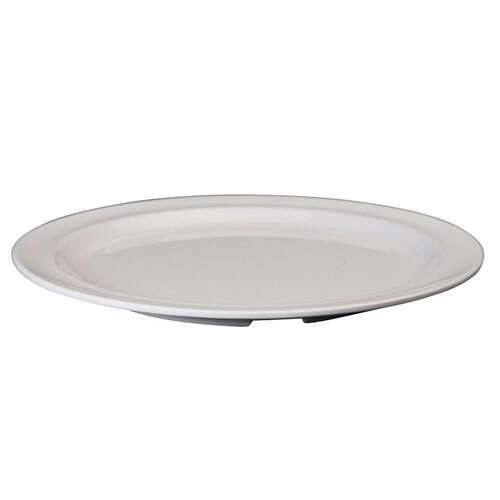 Winco MMPR-9W, 9-Inch Round Melamine Plates, White, 1 Dozen, NSF