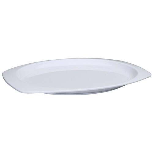 Winco MMPT-117W, 11.5x7.5-Inch Rectangular Melamine Platters, White, 1 Dozen, NSF
