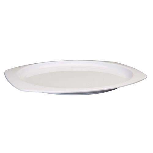 Winco MMPT-129W, 12.5x9-Inch Rectangular Melamine Platters, White, 1 Dozen, NSF