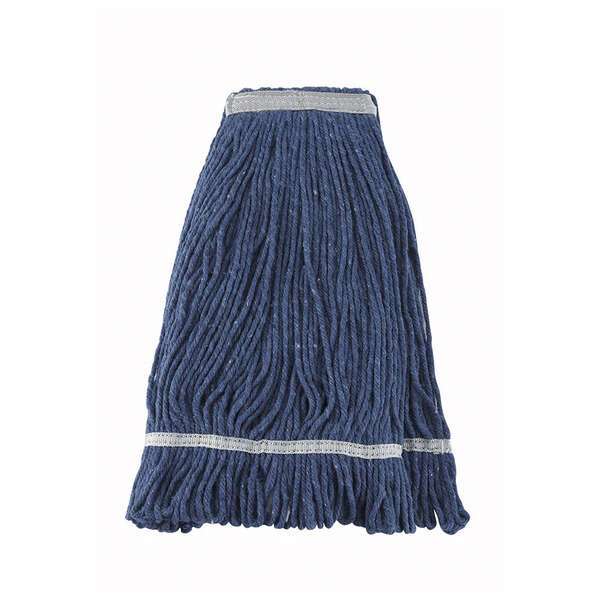 - MOP-24, Wet Mop Head with 24-Ounce Capacity and Blue Yarn, Looped End