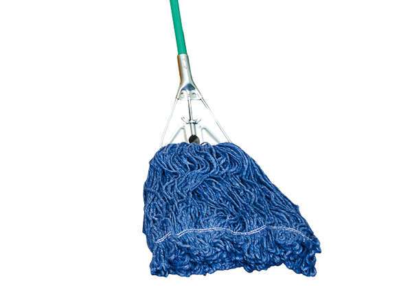 MOP-24, Wet Mop Head with 24-Ounce Capacity and Blue Yarn, Looped End
