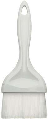 - NB-30, 3-Inch Wide Flat Nylon Bristle Pastry Brush with Plastic Handle