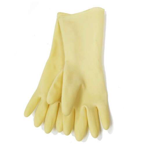 - NLG-816, 8.5x16-Inch Yellow Natural Latex Gloves, Small, Pair