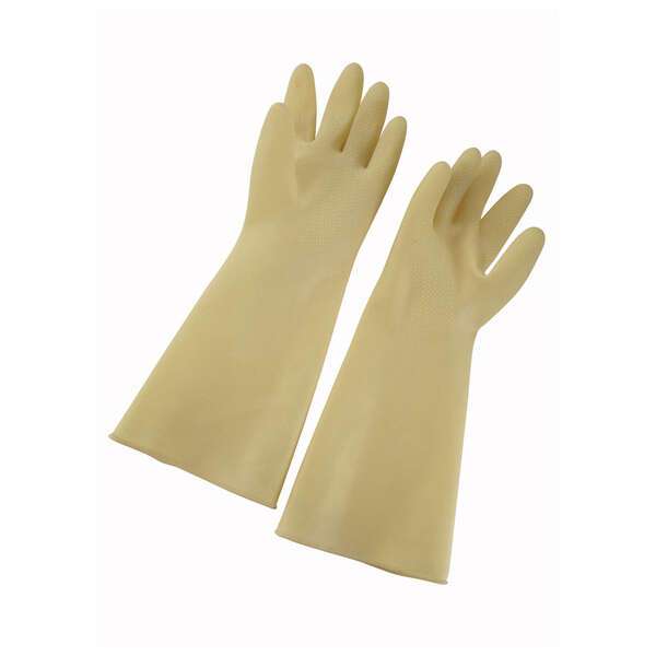 - NLG-916, 16-Inch Yellow Natural Latex Gloves, Medium, Pair