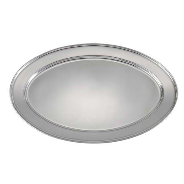 - OPL-22, 21.75x14.5-Inch Heavy Stainless Steel Oval Platter